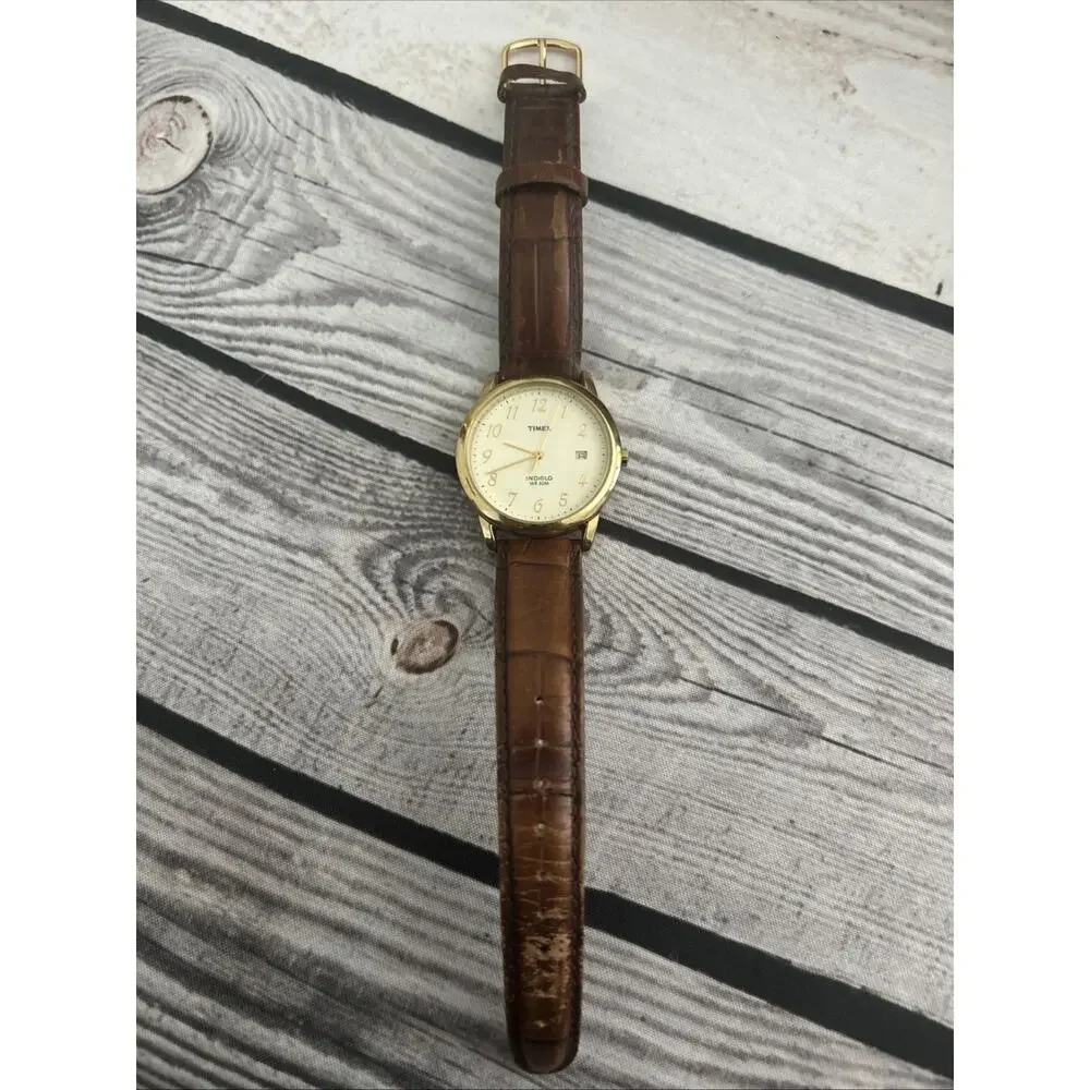 Timex Indiglo Gold Tone Quartz Watch